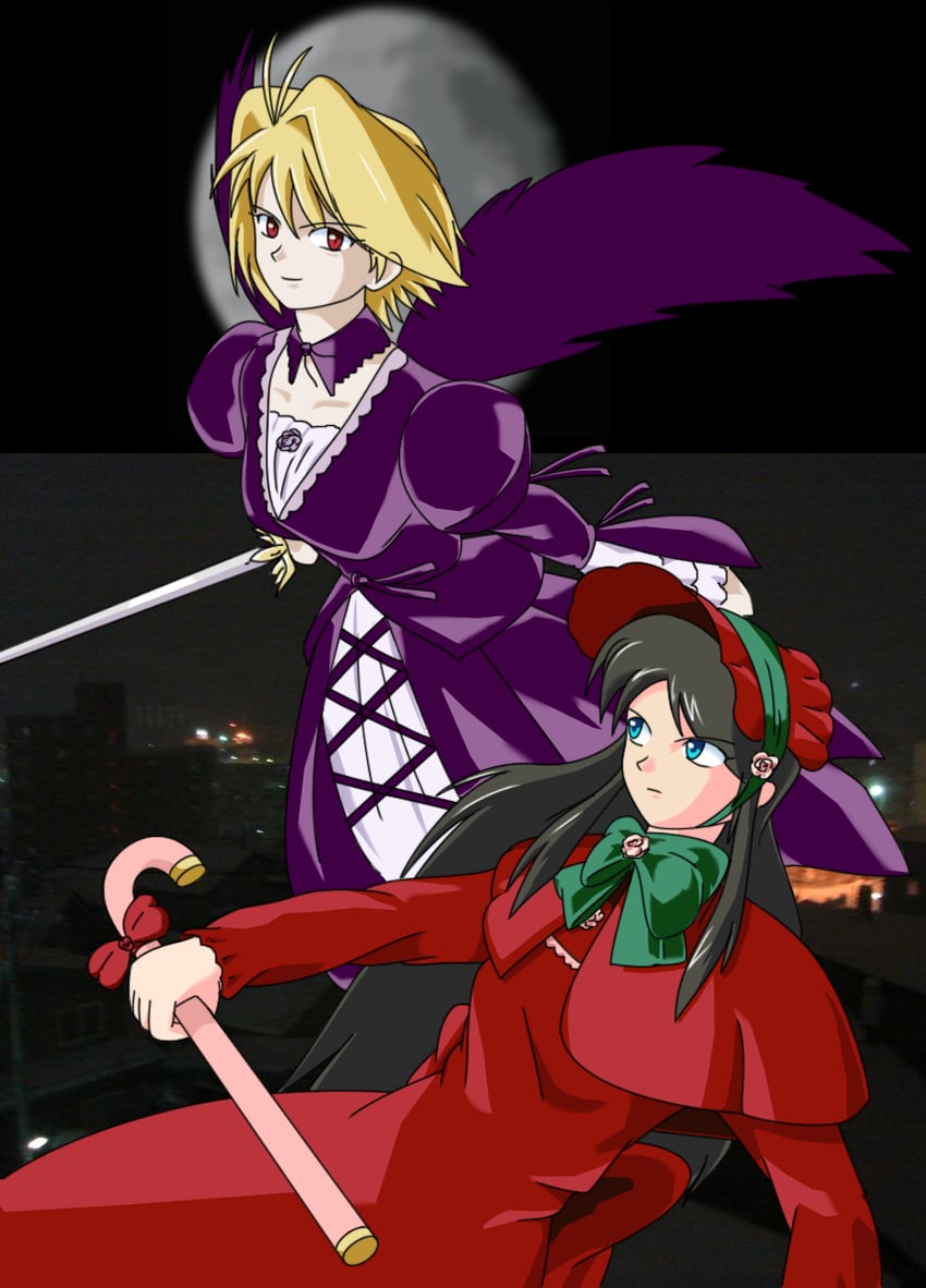 suigintou, arcueid brunestud, shinku, and tohno akiha (tsukihime and 1 more) drawn by bd77