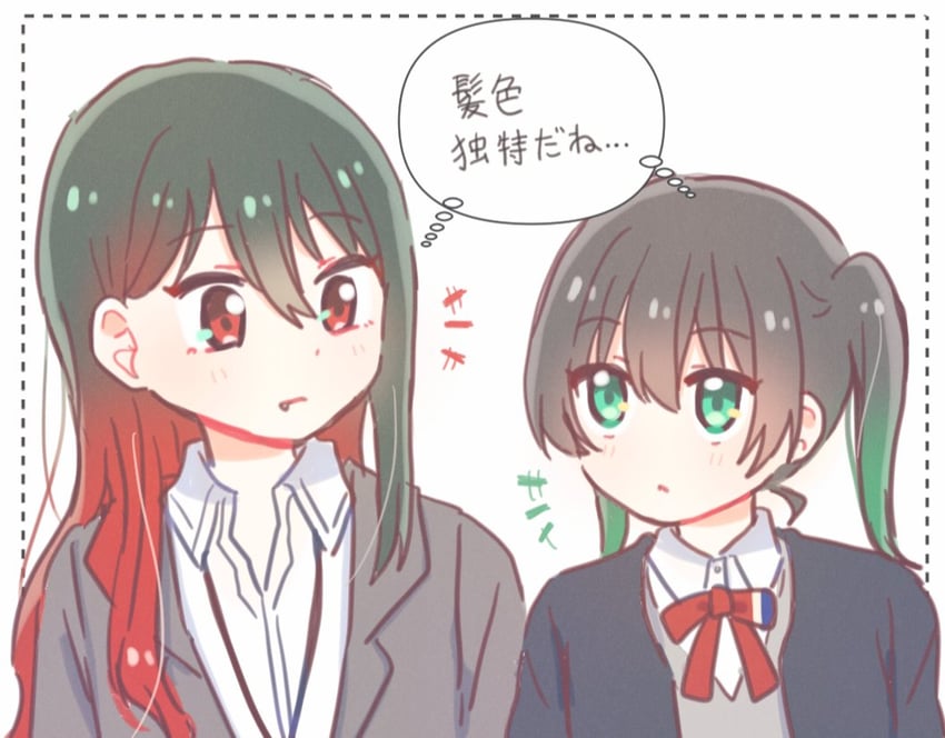 takasaki yu and mifune kaoruko (love live! and 1 more) drawn by yoon_(yoon_lovelive)