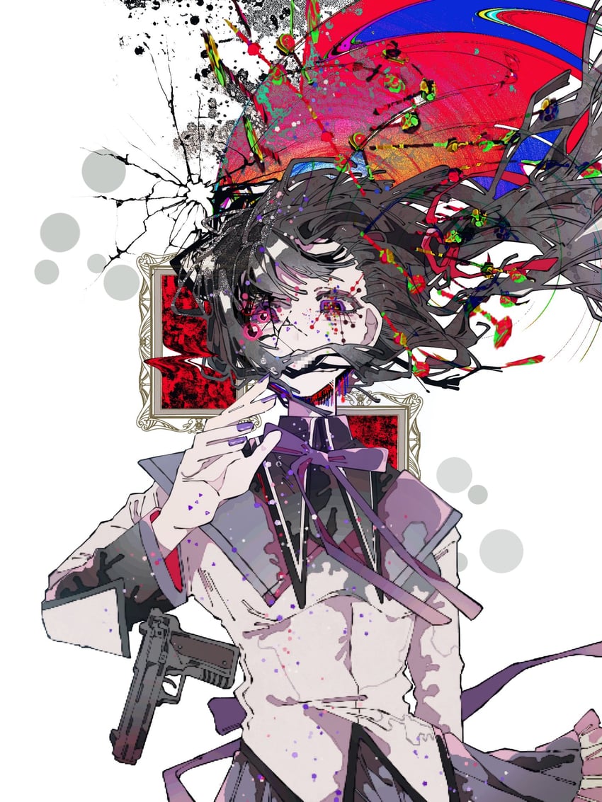 akemi homura and kyubey (mahou shoujo madoka magica) drawn by hoshimura_yumea