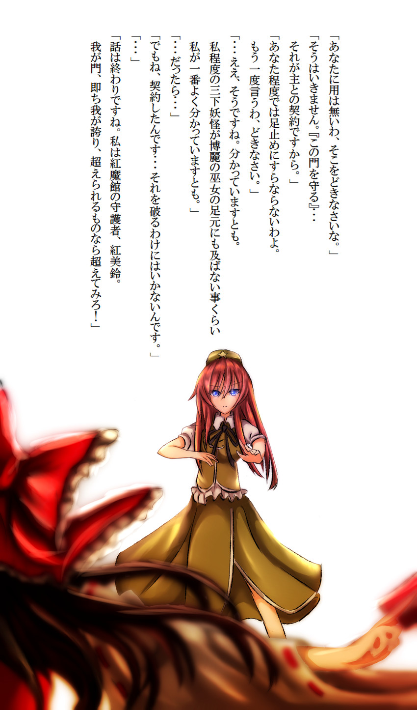 hakurei reimu and hong meiling (touhou) drawn by coco_(r5m)