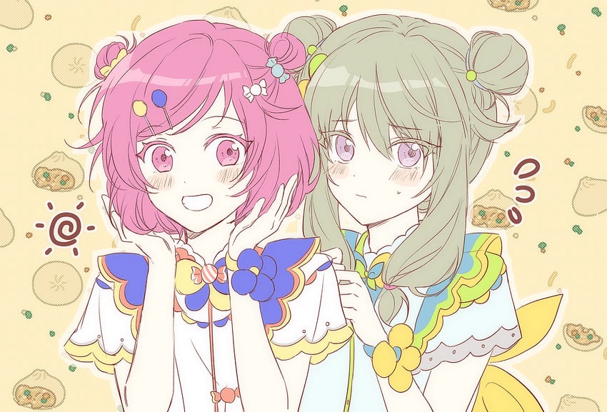 ootori emu and kusanagi nene (project sekai) drawn by pang225