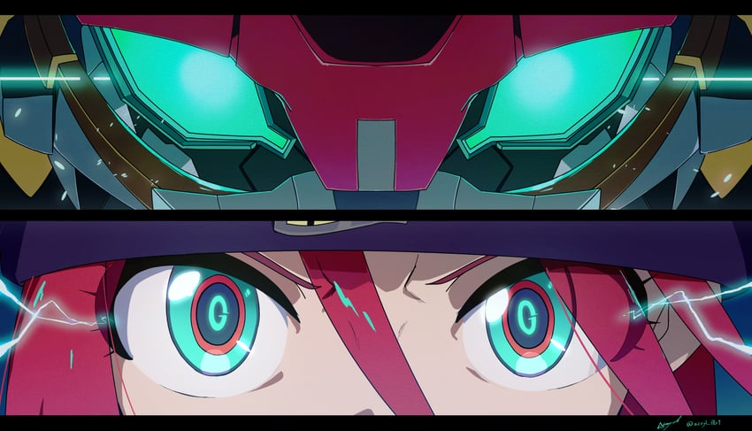 amate yuzuriha and gquuuuuux (gundam and 1 more) drawn by acryl_(acryl_illust)