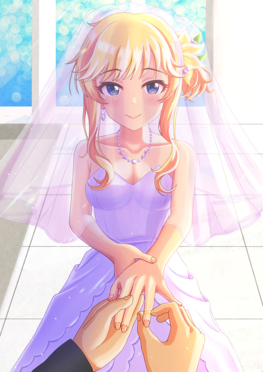 ohtsuki yui (idolmaster and 1 more) drawn by yorumiru