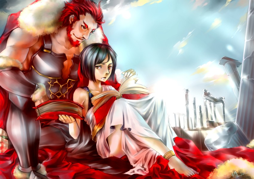 iskandar and waver velvet (fate and 1 more) drawn by stvictoria_(hotusconclusus)