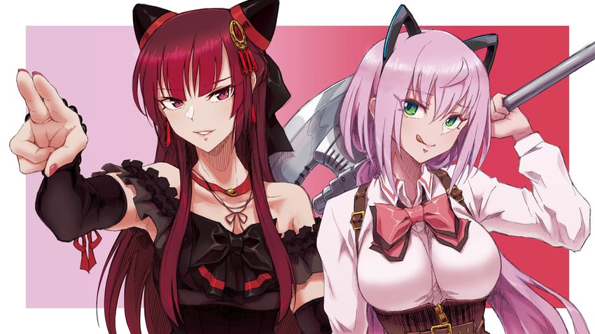 toda eulalia kotohi and gozen (assault lily) drawn by mabuta_kayumi