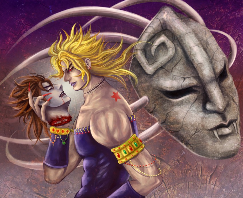 dio brando and jonathan joestar (jojo no kimyou na bouken and 1 more) drawn by siva666