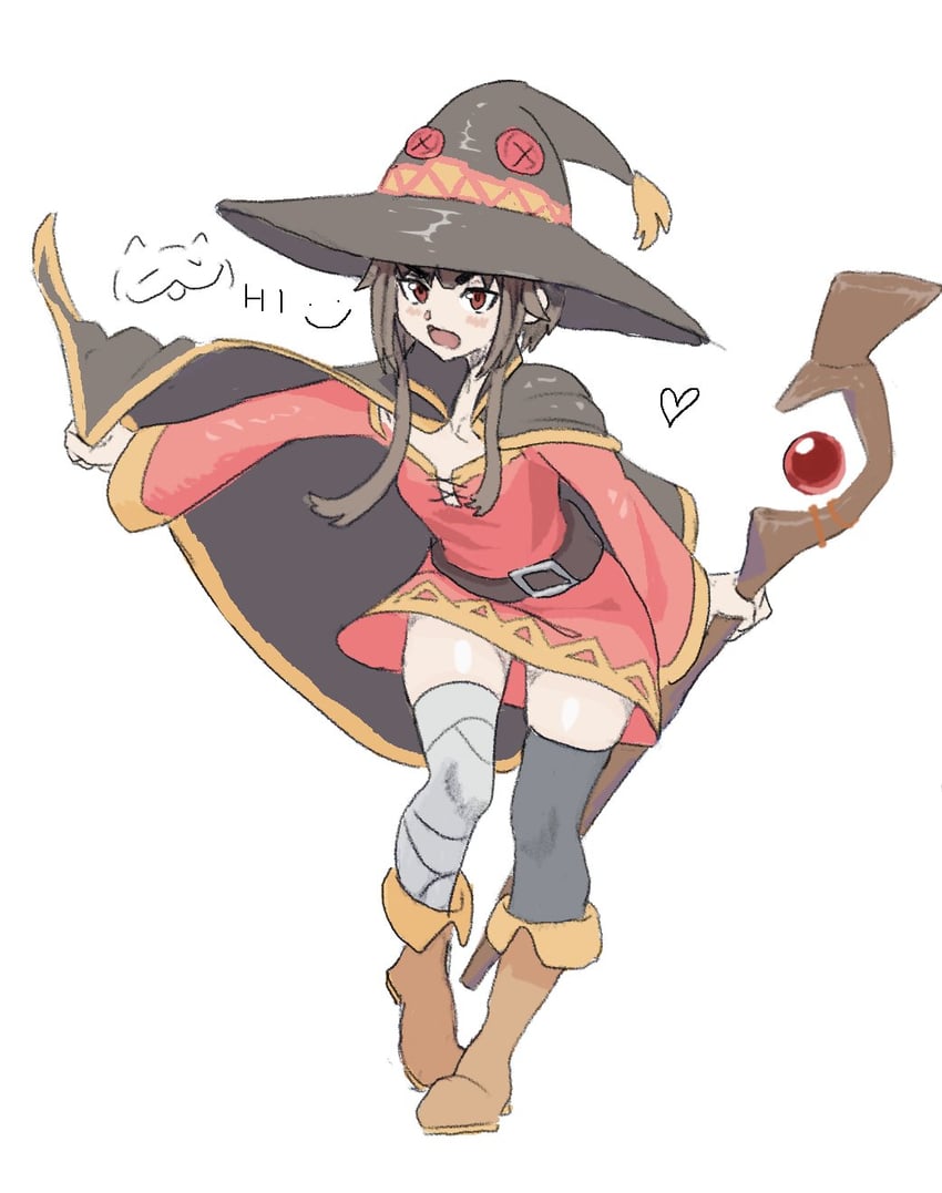 megumin (kono subarashii sekai ni shukufuku wo!) drawn by glassesman