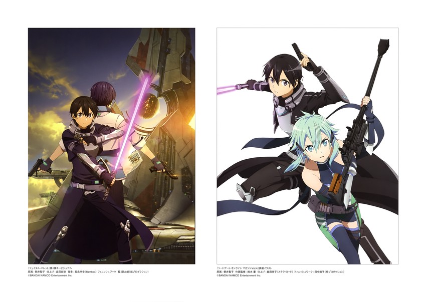 kirito and sinon (sword art online and 1 more)