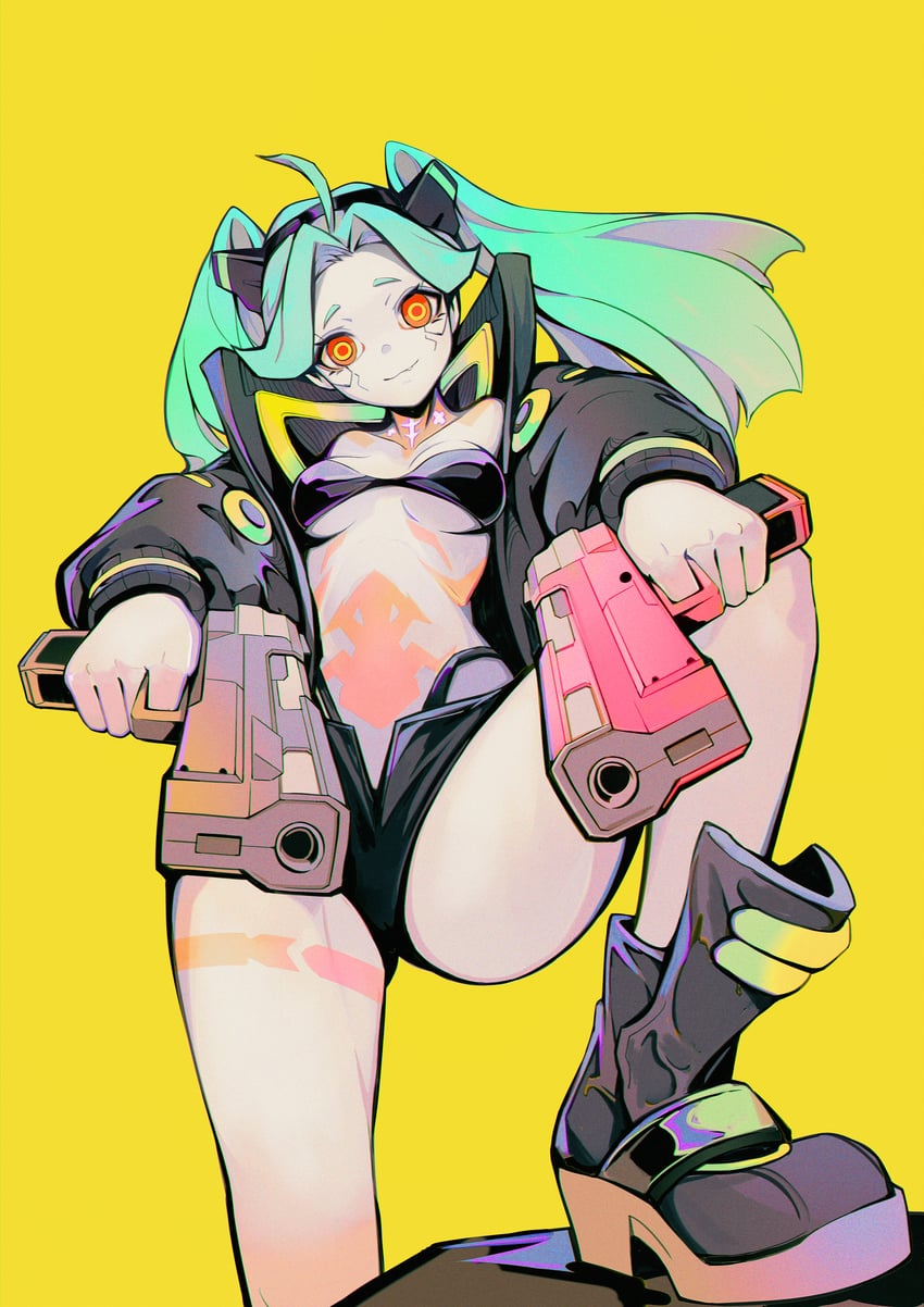 rebecca (cyberpunk and 1 more) drawn by blackcat_enjia