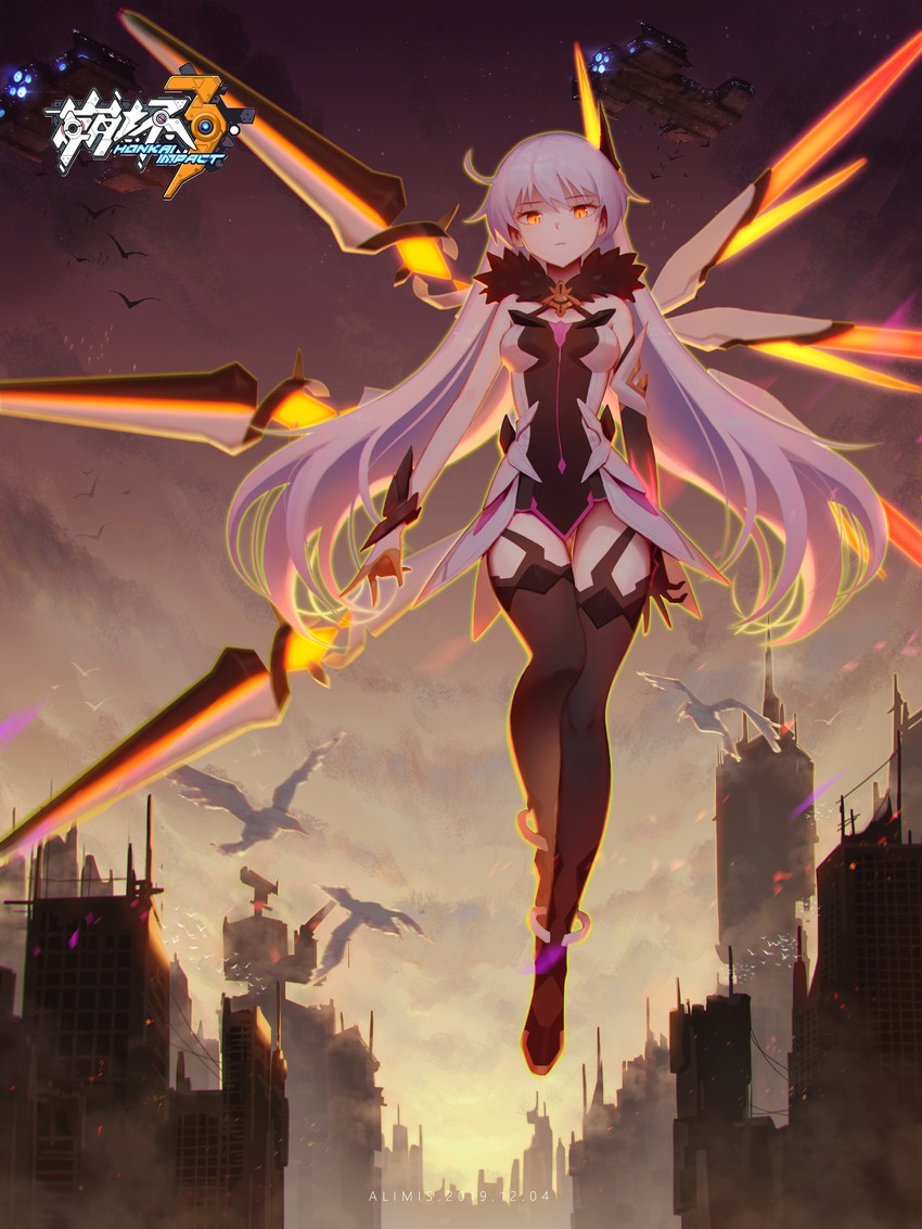 kiana kaslana (honkai and 2 more) drawn by xiaoxiao_de_silian