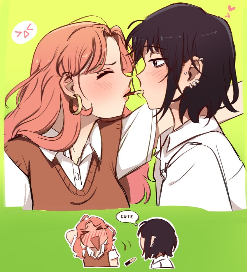 koga mitsuki and oosawa aya (kininatteru hito ga otoko ja nakatta) drawn by bnfrnae