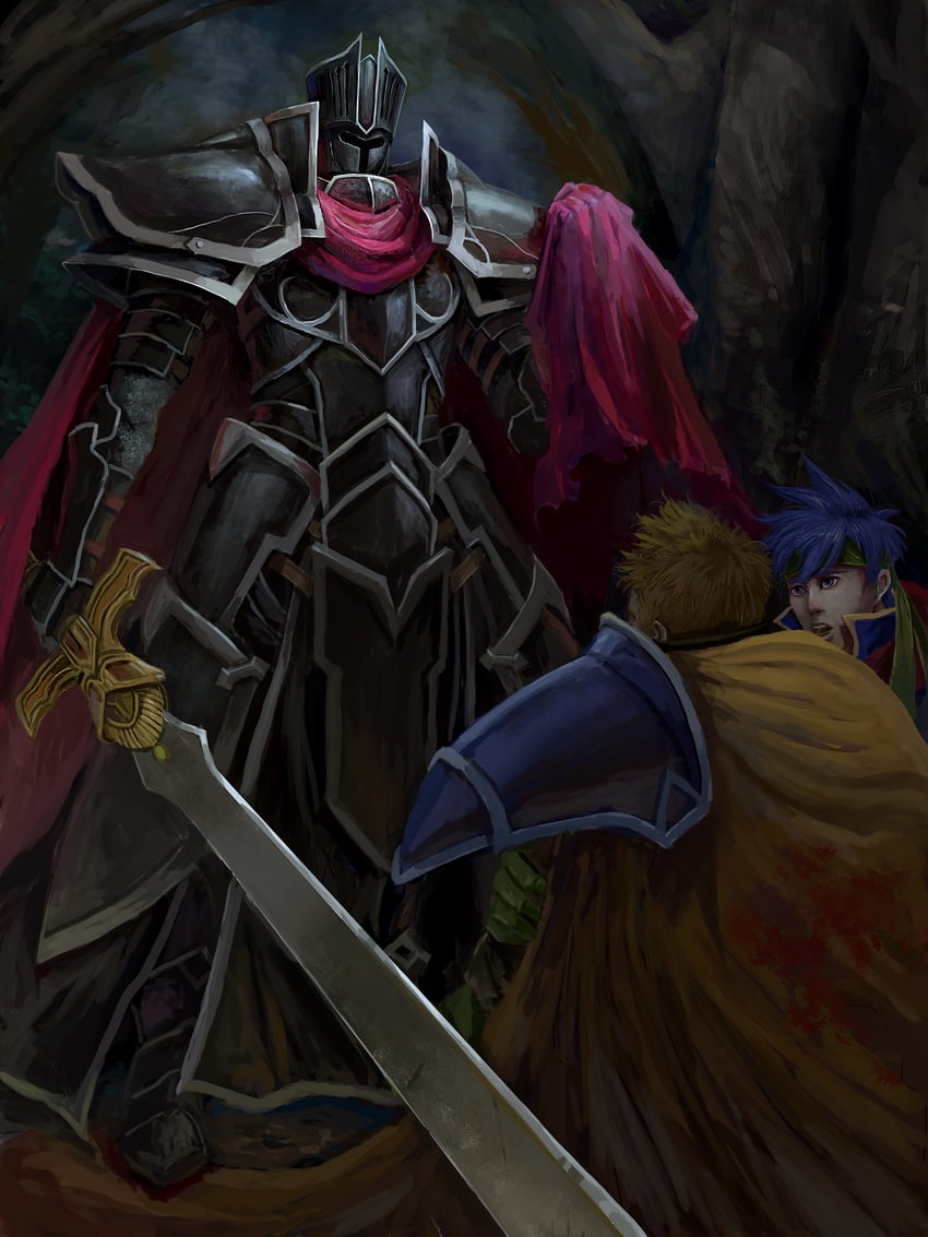 ike, black knight, and greil (fire emblem and 1 more) drawn by yanmanxplore