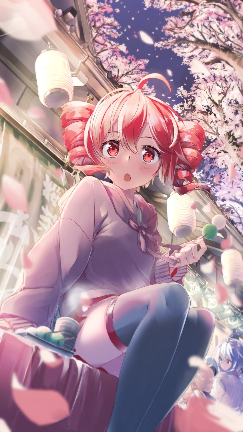kasane teto, yowane haku, and akita neru (vocaloid and 1 more) drawn by daidou_(demitasse)