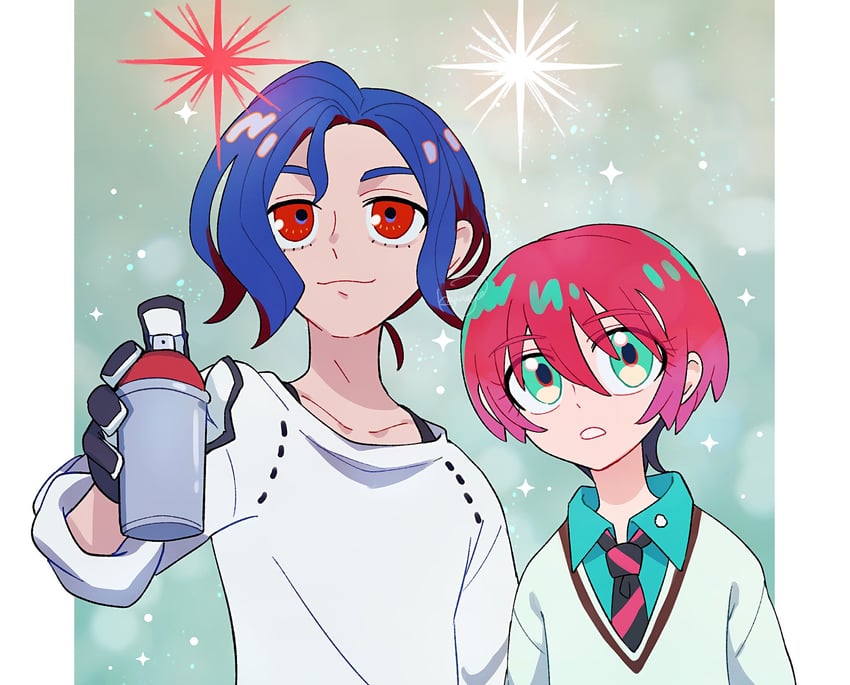 amate yuzuriha and shuji ito (gundam and 1 more) drawn by karaage_bentou_(28grtm)