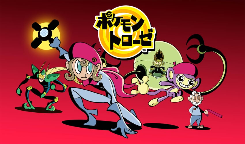 aipom, baron phobos, professor p, lucy fleetfoot, and buzz (pokemon and 1 more) drawn by james_turner