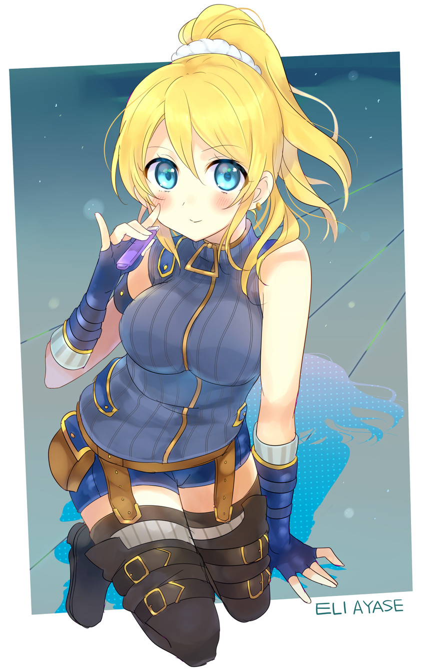 ayase eli (love live! and 2 more) drawn by kakizato