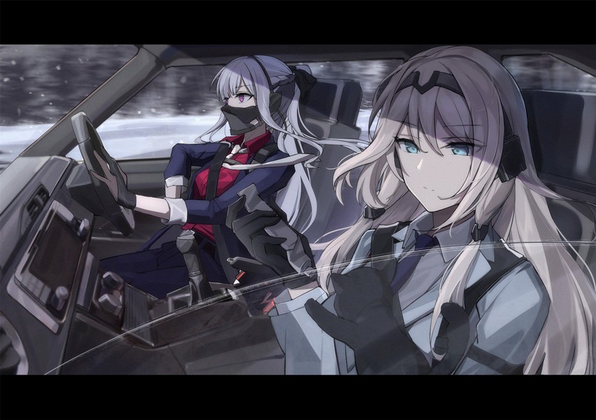 ak-12 and an-94 (girls' frontline) drawn by changpan_hutao