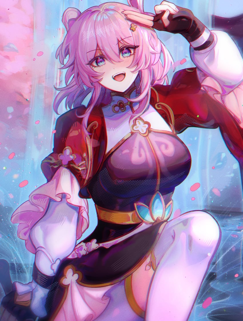 march 7th (honkai and 1 more) drawn by evuu