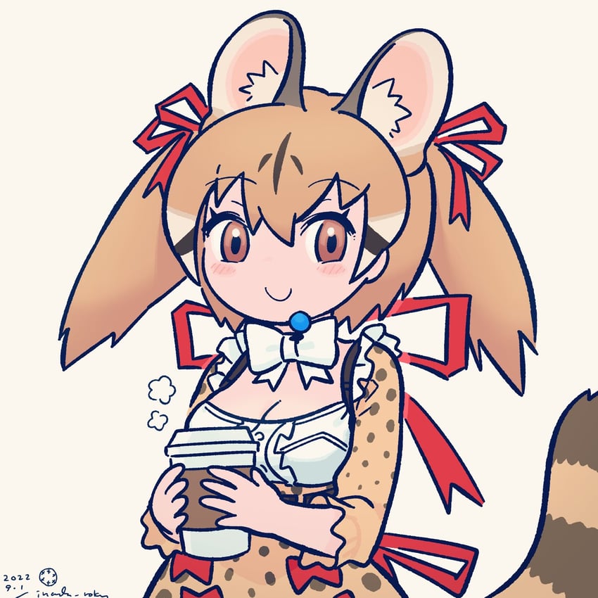 large-spotted genet (kemono friends and 1 more) drawn by inada_roku