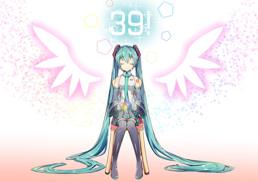hatsune miku (vocaloid) drawn by homura_0205