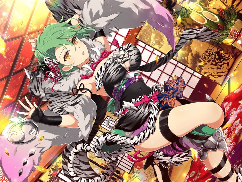 hikage (senran kagura and 2 more) drawn by yaegashi_nan