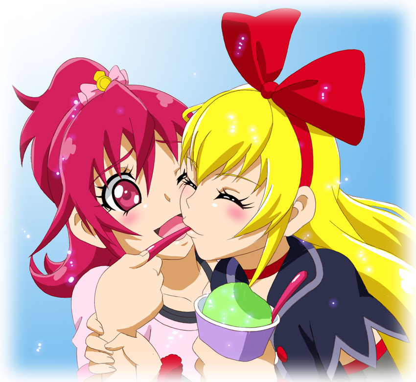aida mana and regina (precure and 1 more) drawn by fuchi_(nightmare)