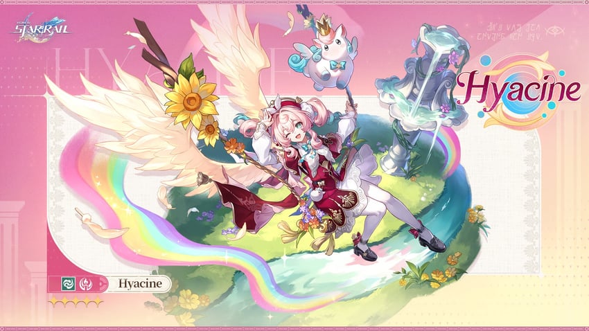 hyacine and little ica (honkai and 1 more)