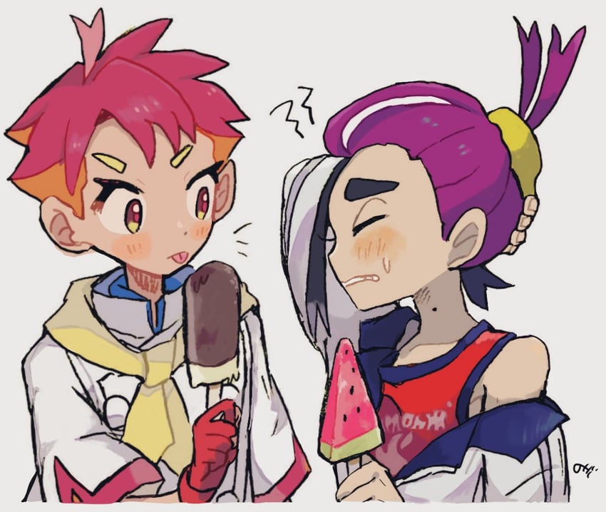 kieran and crispin (pokemon and 1 more) drawn by konoooc