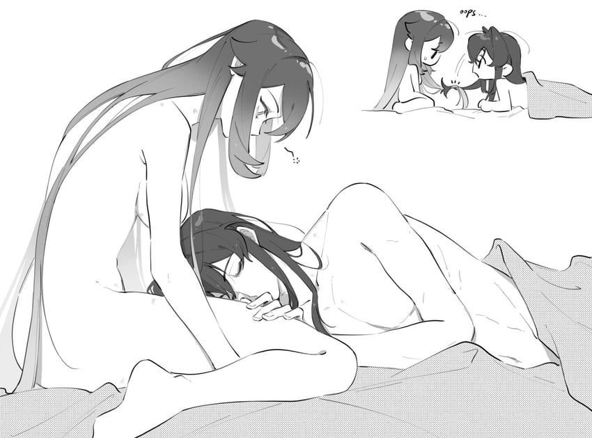 player character, sydney, and nora (degrees of lewdity) drawn by you_niao
