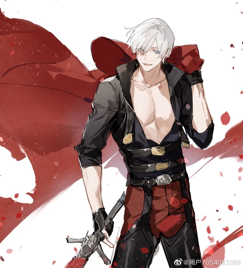dante (devil may cry and 1 more) drawn by weibo_7054093389