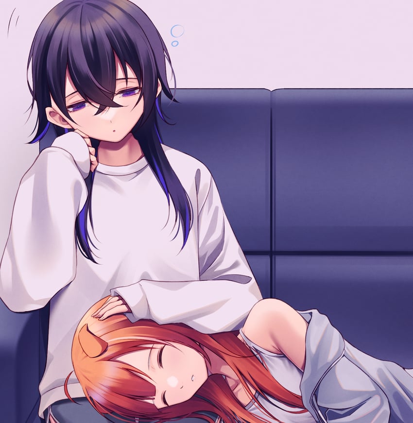 ichinose uruha and ratna petit (nijisanji and 2 more) drawn by nagi_ia13