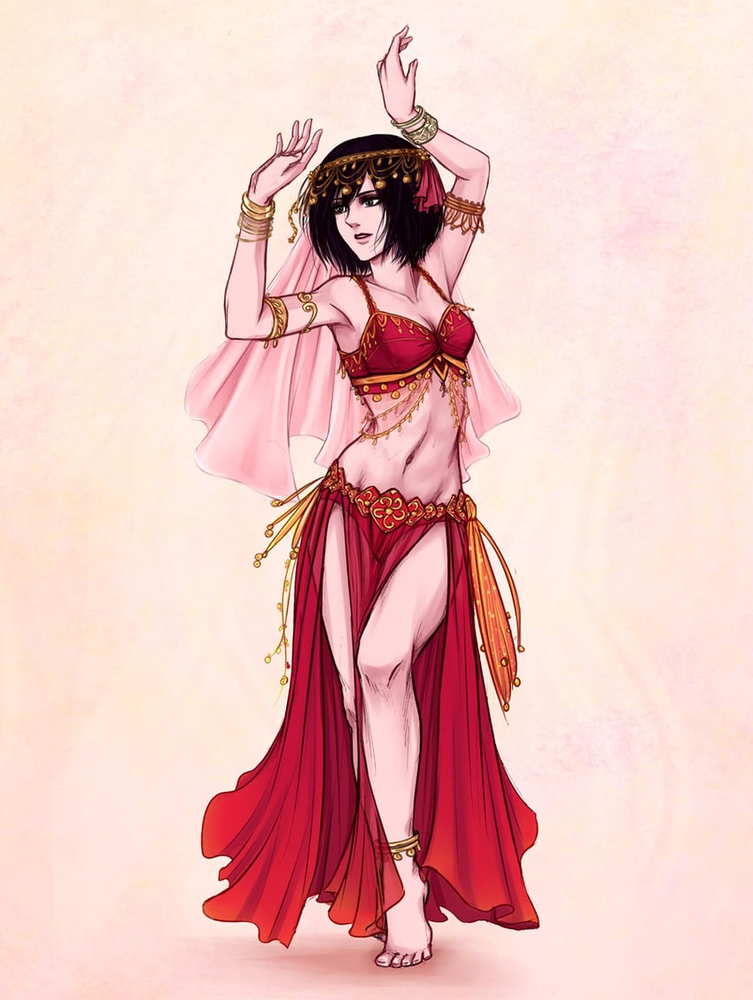 mikasa ackerman (shingeki no kyojin) drawn by daydream24-7