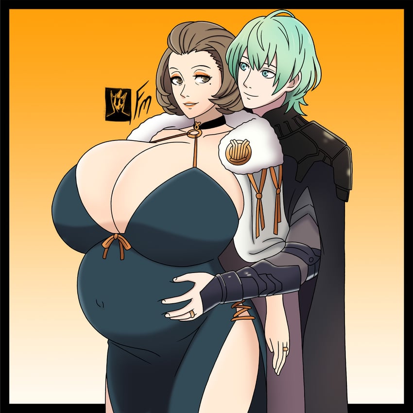 male byleth and manuela casagranda (fire emblem and 1 more) drawn by fungus-man and wickedatlas