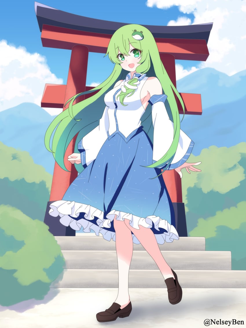 kochiya sanae (touhou) drawn by bnelsey