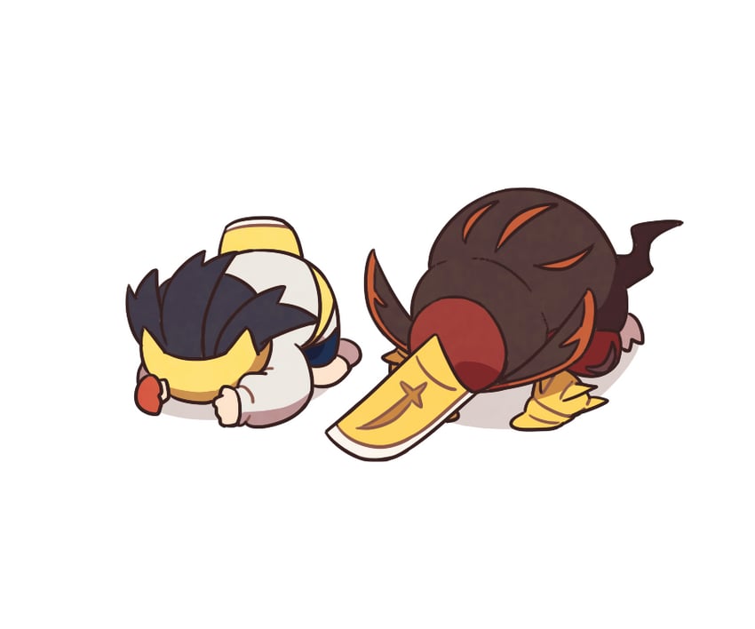 kieran and kingambit (pokemon and 1 more) drawn by ssalbulre