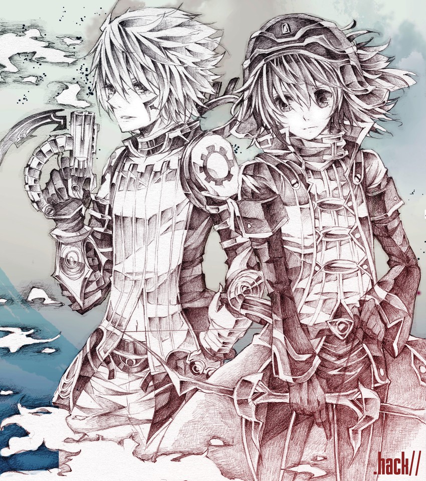 haseo and kite (.hack// and 1 more) drawn by paco_(epigram)
