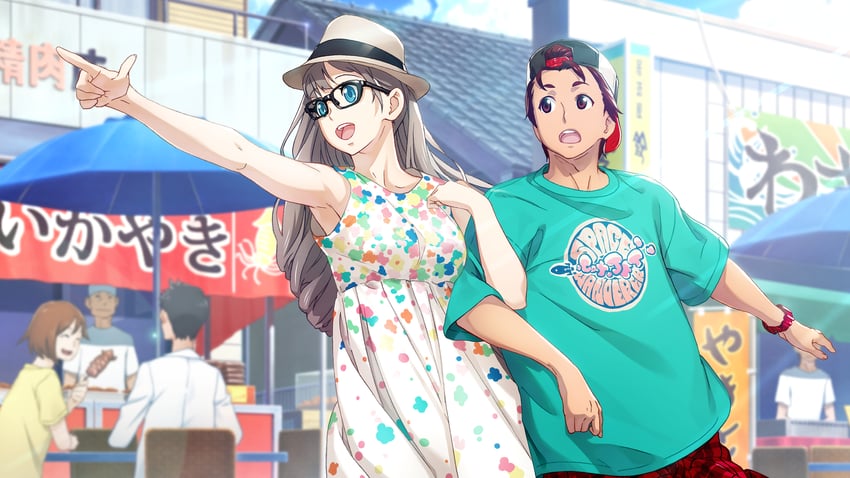 yashio kaito and yukifune airi (robotics;notes and 1 more) drawn by fukuda_tomonori