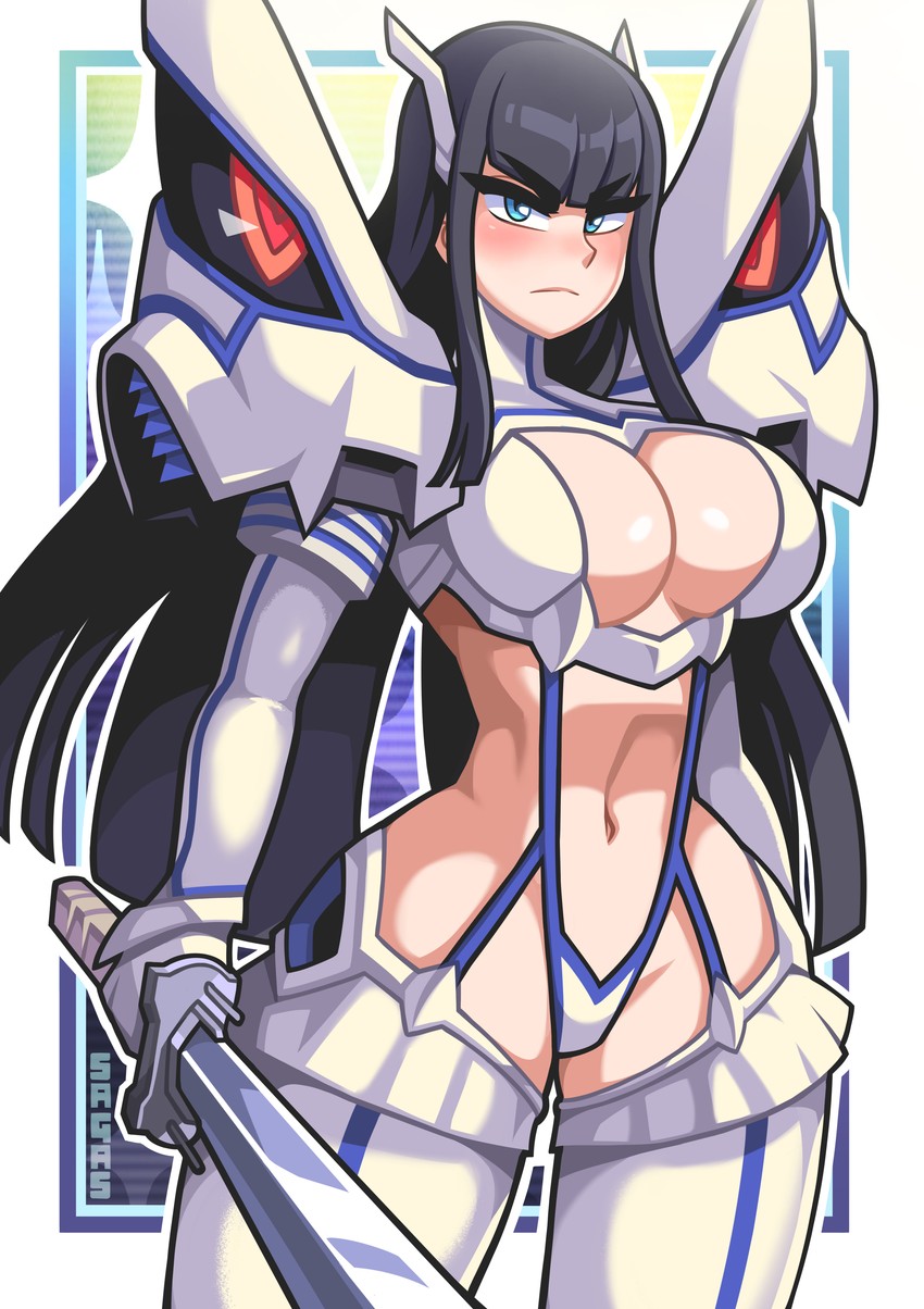 kiryuuin satsuki and junketsu (kill la kill) drawn by sagas293