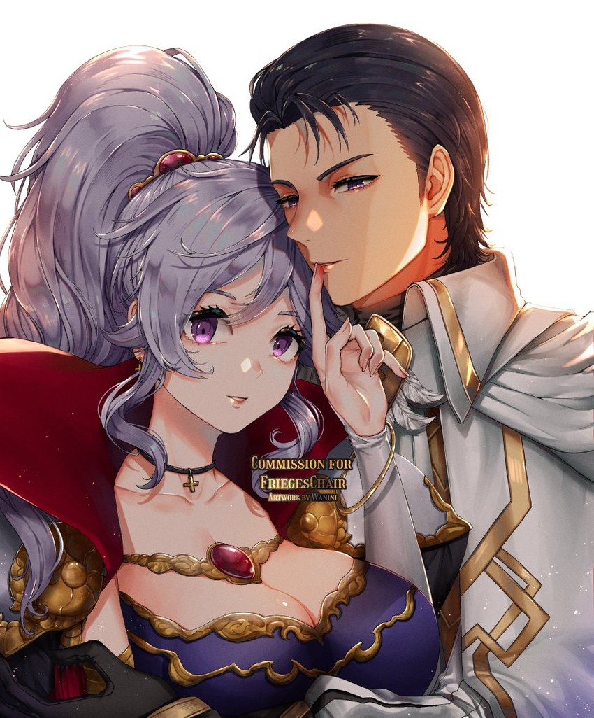 ishtar and reinhardt (fire emblem and 2 more) drawn by wani_(fadgrith)
