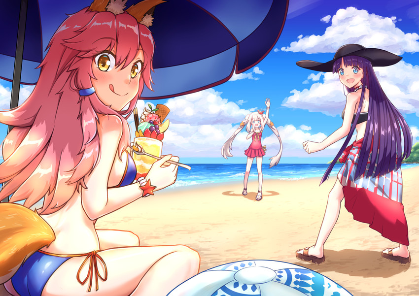 tamamo, tamamo no mae, marie antoinette, and martha (fate and 1 more) drawn by profnote