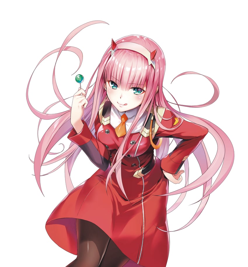 zero two (darling in the franxx) drawn by yabuki_kentarou
