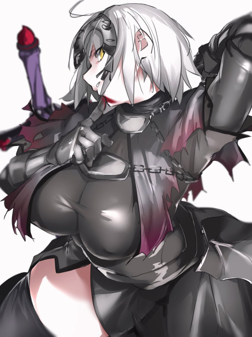 jeanne d'arc alter (fate and 1 more) drawn by ri_o_ne_su