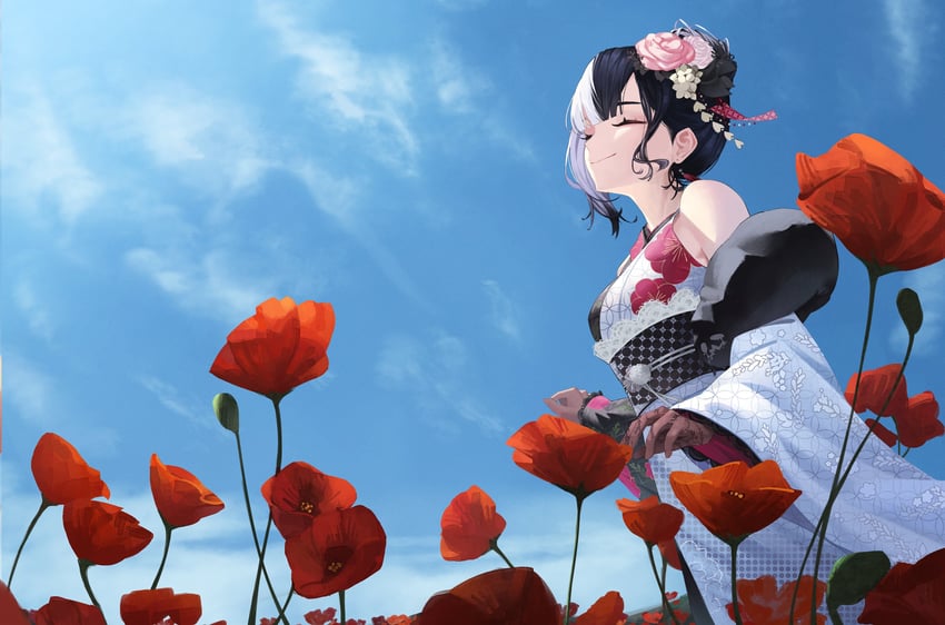 shiori novella and yorick (hololive and 1 more) drawn by revilol