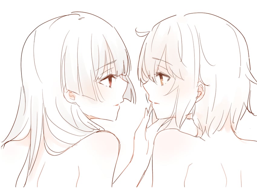 etou kanami and juujou hiyori (toji no miko) drawn by lionet0806