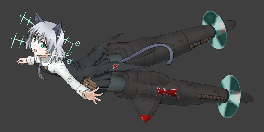 sanya v. litvyak (world witches series and 1 more) drawn by mackey_(mthc_riku)