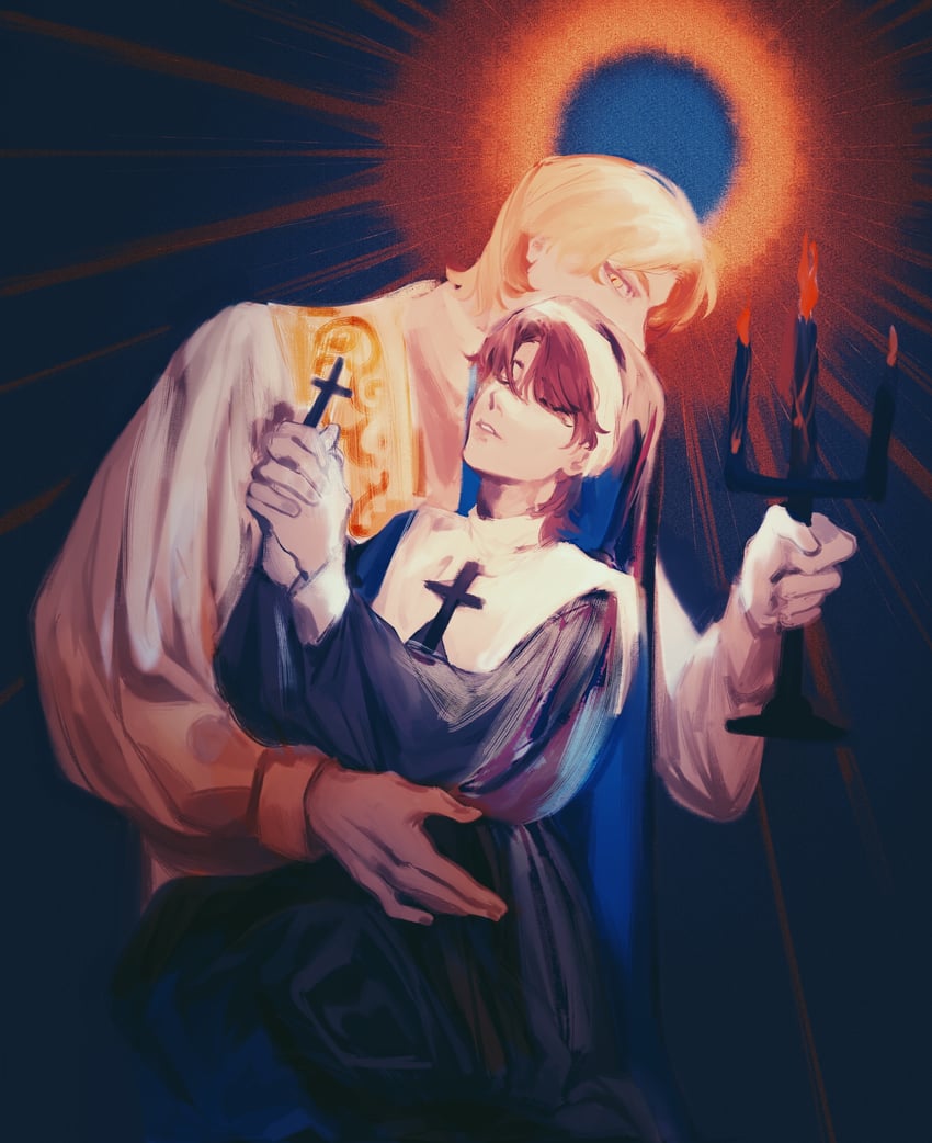 klein moretti and adam (lord of the mysteries) drawn by bieyongbaowodebuwanmei