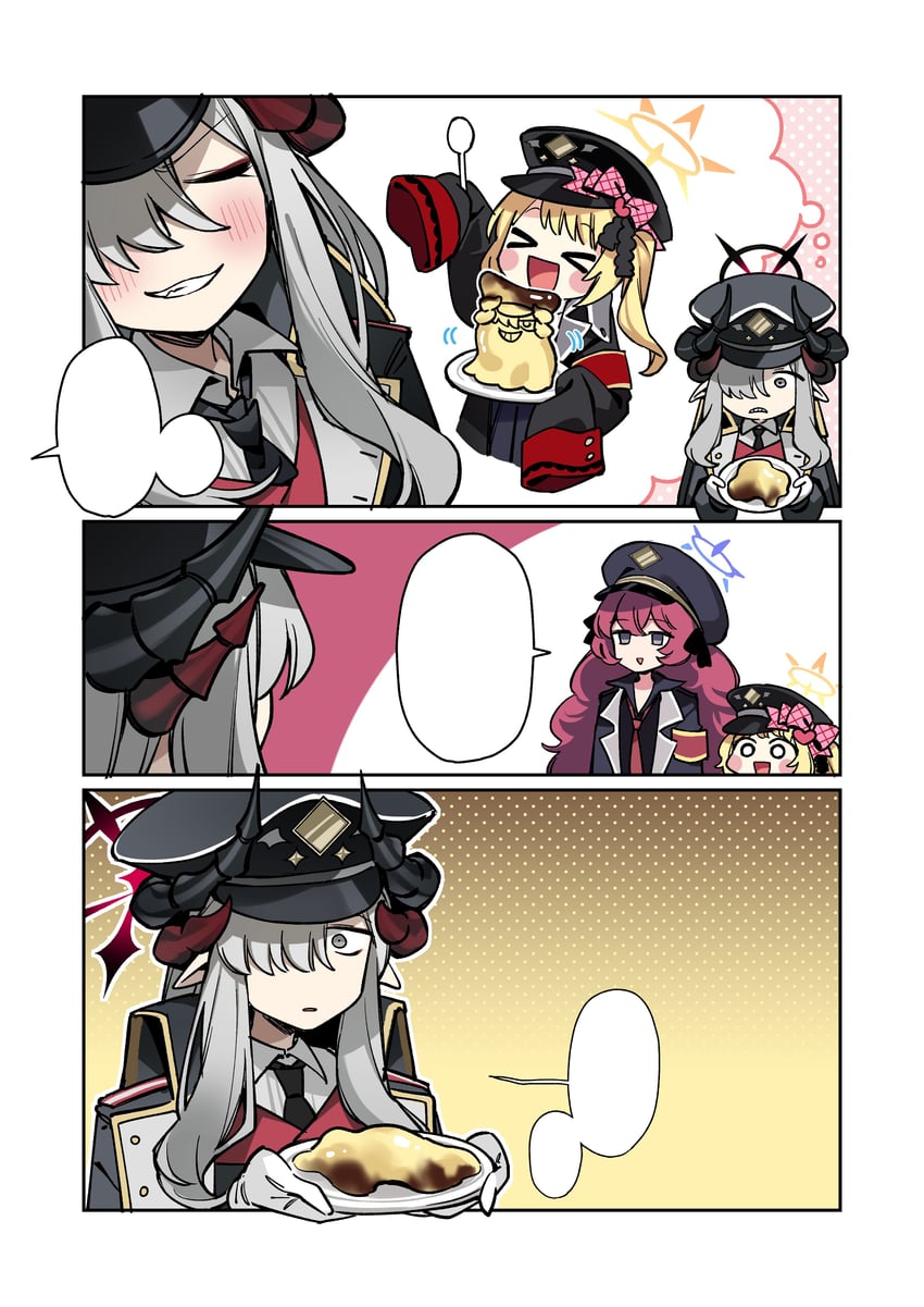 ibuki, iroha, and makoto (blue archive) drawn by kurihara_sakura