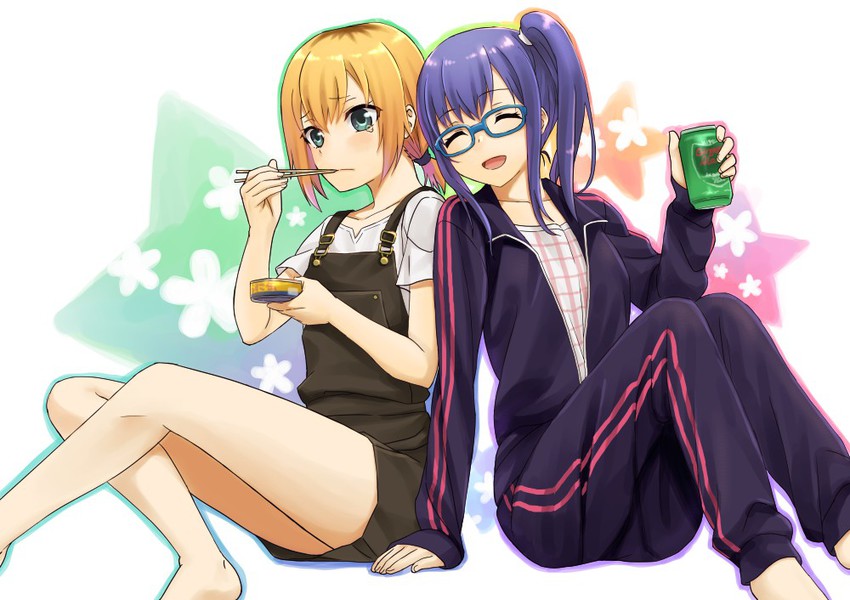 miyamori aoi and imai midori (shirobako) drawn by 403_(artist)