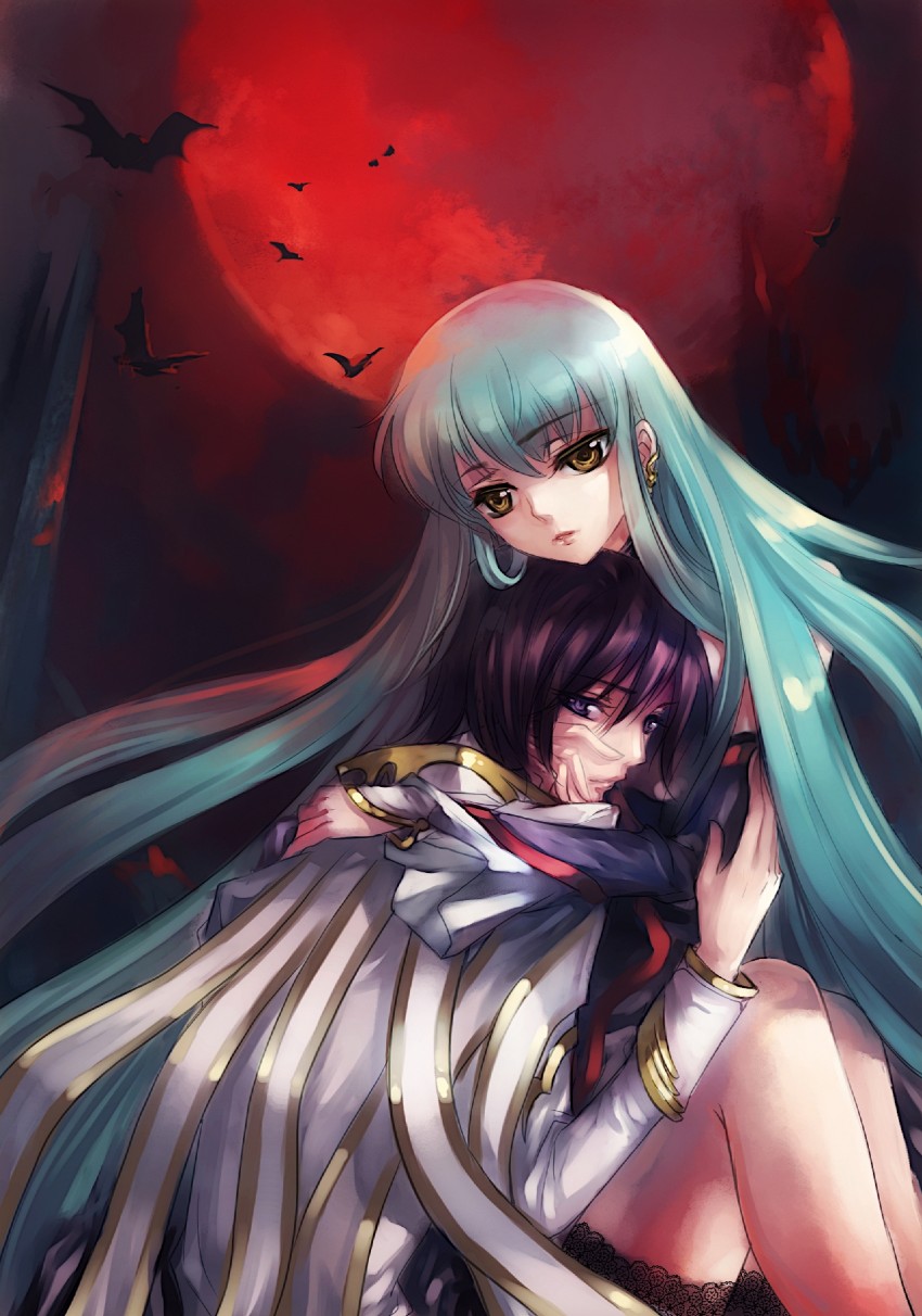 c.c. and lelouch vi britannia (code geass) drawn by zuowen