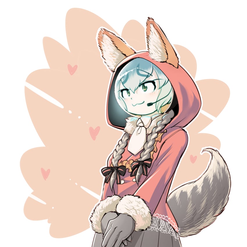 island fox and shimahairobo (kemono friends and 1 more) drawn by mcgunngu